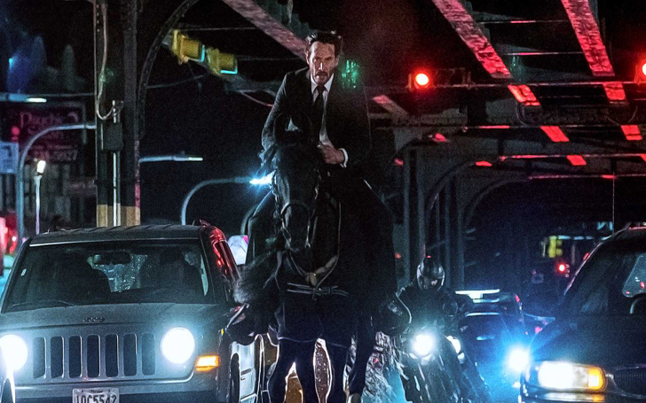 Check Out Keanu Reeves Learning To Perform Stunts While Riding A Horse For John Wick 3